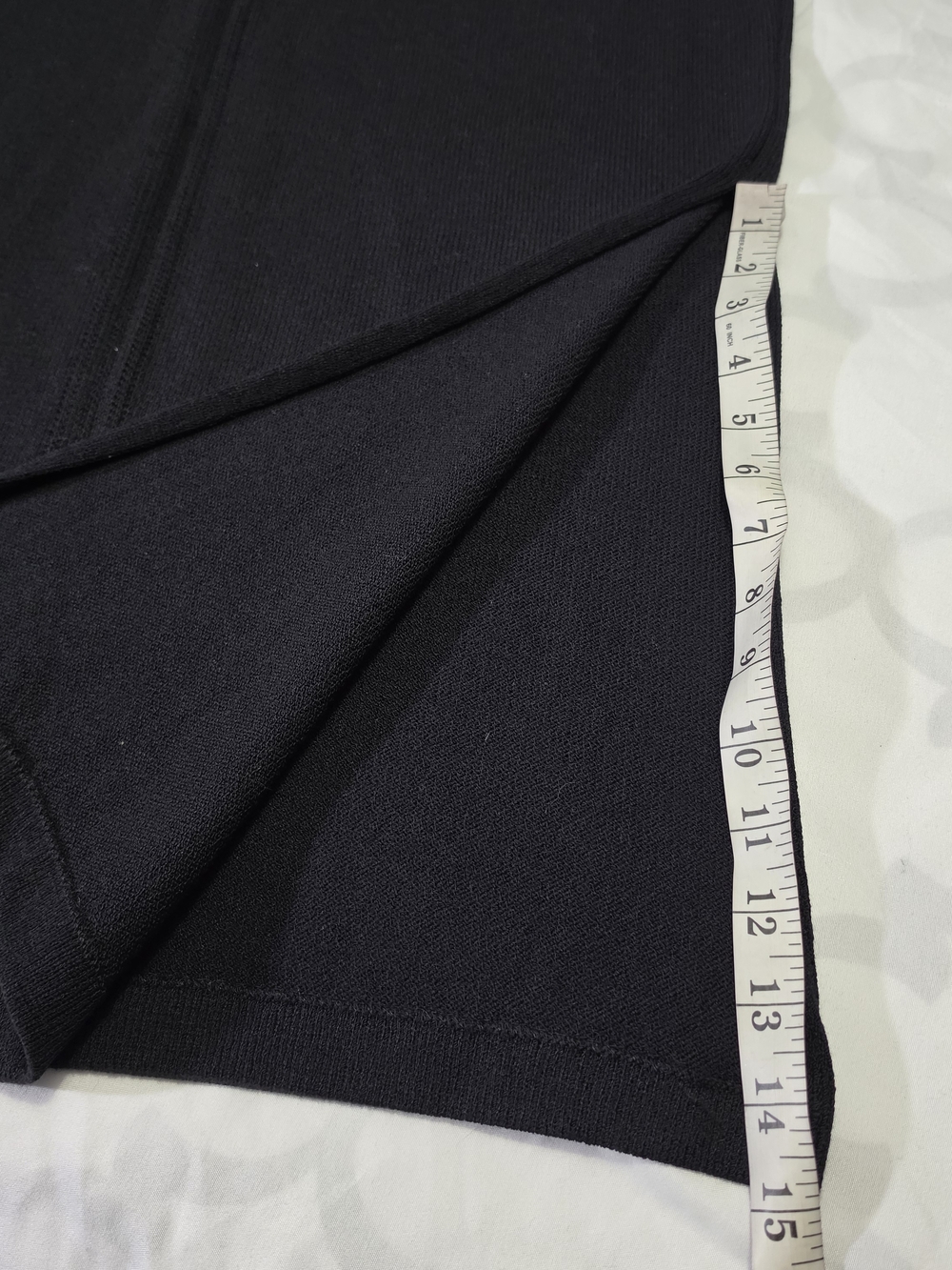 St John Sport by Marie Gray Classic Black Maxi Skirt Size Med - Picture 8 of 9